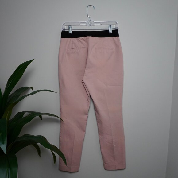 Zara Blush Pink Elastic Waist Tailored Pants - Picture 4 of 5